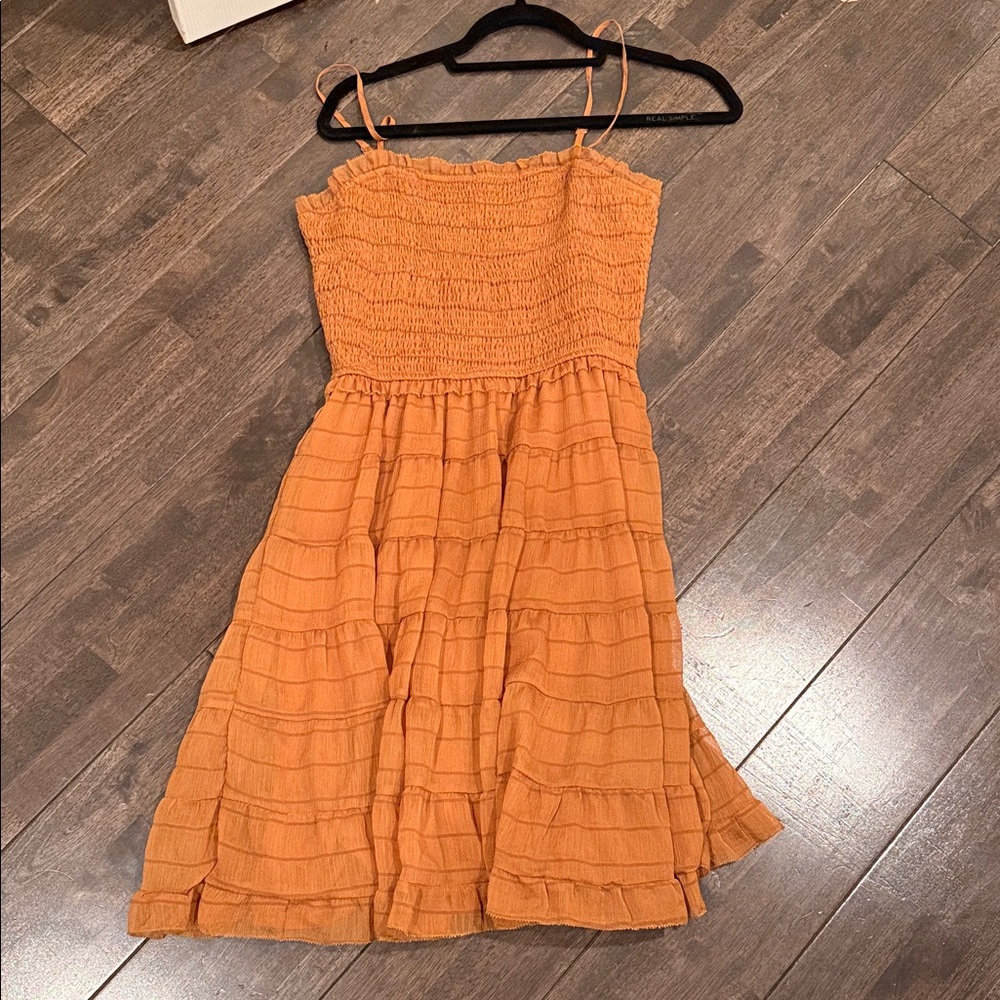 Rust orange dress